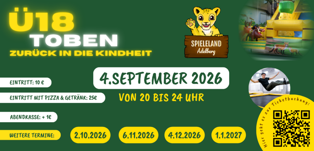 Ü18 Toben Bildschirm